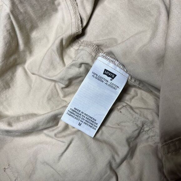 Y2K Levi’s Khaki Button Down Jacket Medium - Picture 8 of 9